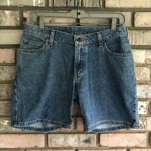 Carhartt Women's Blue Denim Curvy Fit Shorts 8